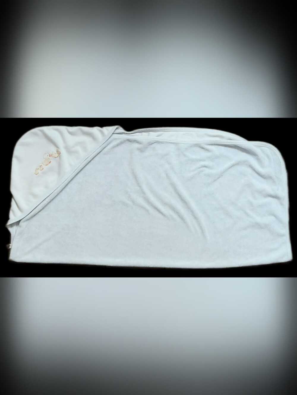 #IC14 Baby Blue Embroidered Duckling Baby Blanket